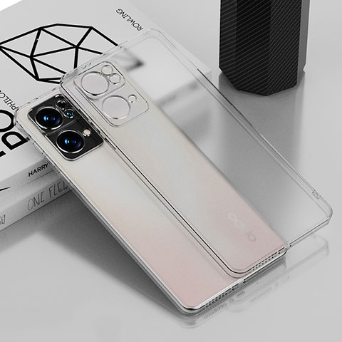 Silikon Schutzhülle Ultra Dünn Flexible Tasche Durchsichtig Transparent H04 für Oppo Reno7 Pro 5G Klar