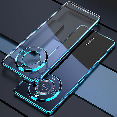 Silikon Schutzhülle Ultra Dünn Flexible Tasche Durchsichtig Transparent H05 für Realme 11 Pro+ Plus 5G Blau