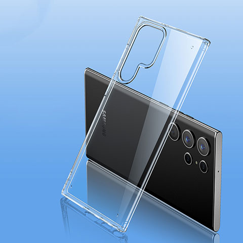 Silikon Schutzhülle Ultra Dünn Flexible Tasche Durchsichtig Transparent H10 für Samsung Galaxy S23 Ultra 5G Klar