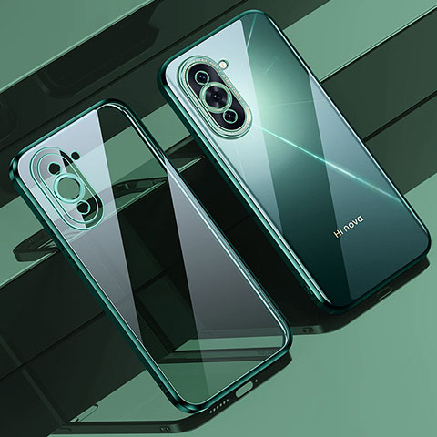 Silikon Schutzhülle Ultra Dünn Flexible Tasche Durchsichtig Transparent LD1 für Huawei Nova 10 Pro Grün