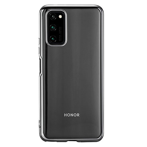 Silikon Schutzhülle Ultra Dünn Flexible Tasche Durchsichtig Transparent S01 für Huawei Honor V30 5G Silber