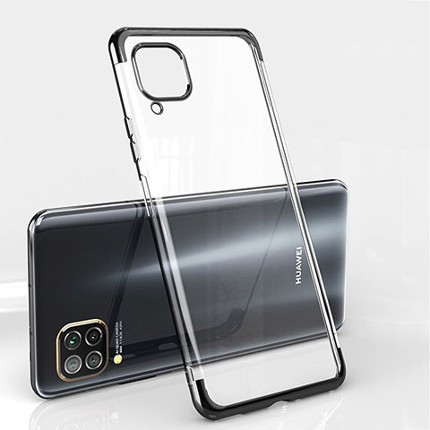 Silikon Schutzhülle Ultra Dünn Flexible Tasche Durchsichtig Transparent S01 für Huawei Nova 6 SE Schwarz