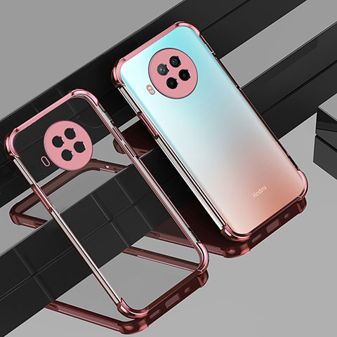 Silikon Schutzhülle Ultra Dünn Flexible Tasche Durchsichtig Transparent S01 für Xiaomi Mi 10T Lite 5G Rosegold