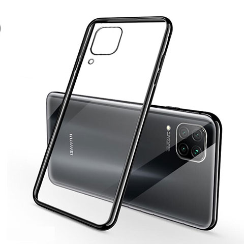 Silikon Schutzhülle Ultra Dünn Flexible Tasche Durchsichtig Transparent S02 für Huawei Nova 6 SE Schwarz