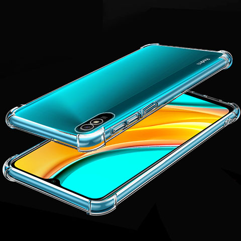 Silikon Schutzhülle Ultra Dünn Flexible Tasche Durchsichtig Transparent S02 für Xiaomi Redmi 9A Klar