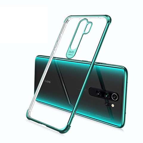 Silikon Schutzhülle Ultra Dünn Flexible Tasche Durchsichtig Transparent S02 für Xiaomi Redmi Note 8 Pro Grün