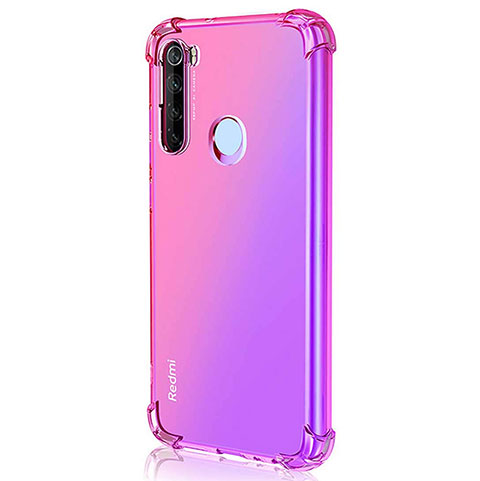 Silikon Schutzhülle Ultra Dünn Flexible Tasche Durchsichtig Transparent S03 für Xiaomi Redmi Note 8T Pink