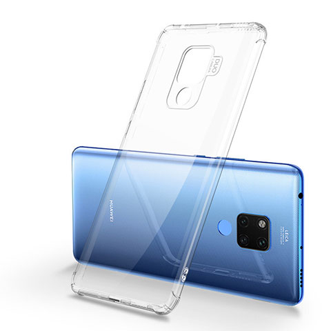 Silikon Schutzhülle Ultra Dünn Flexible Tasche Durchsichtig Transparent S05 für Huawei Mate 20 X 5G Klar