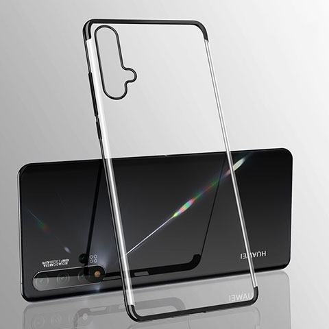 Silikon Schutzhülle Ultra Dünn Flexible Tasche Durchsichtig Transparent S05 für Huawei Nova 5 Pro Schwarz