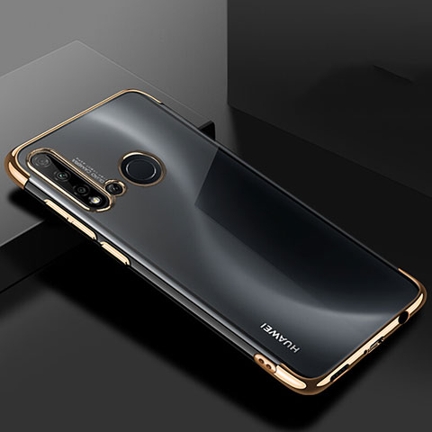 Silikon Schutzhülle Ultra Dünn Flexible Tasche Durchsichtig Transparent S07 für Huawei Nova 5i Gold