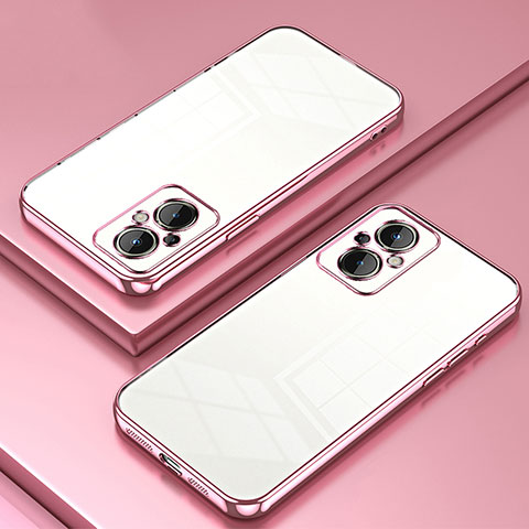 Silikon Schutzhülle Ultra Dünn Flexible Tasche Durchsichtig Transparent SY1 für OnePlus Nord N20 5G Rosegold