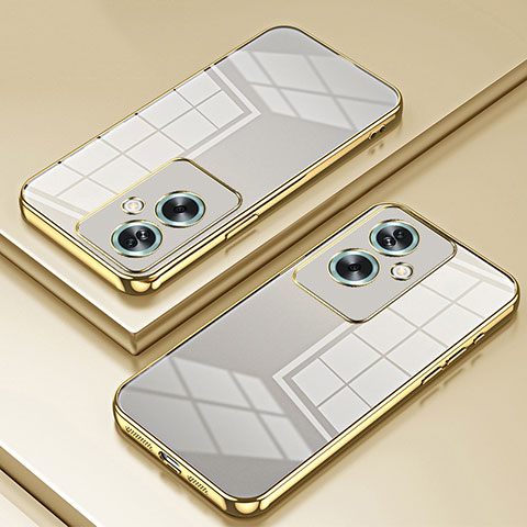 Silikon Schutzhülle Ultra Dünn Flexible Tasche Durchsichtig Transparent SY1 für Oppo A2 5G Gold