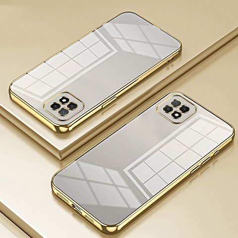 Silikon Schutzhülle Ultra Dünn Flexible Tasche Durchsichtig Transparent SY1 für Oppo A72 5G Gold