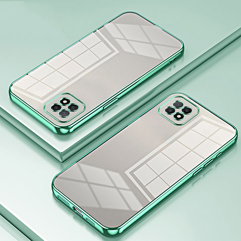 Silikon Schutzhülle Ultra Dünn Flexible Tasche Durchsichtig Transparent SY1 für Oppo A72 5G Grün