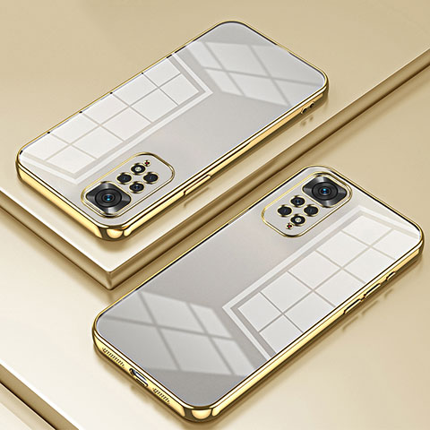 Silikon Schutzhülle Ultra Dünn Flexible Tasche Durchsichtig Transparent SY1 für Xiaomi Redmi Note 11 4G (2022) Gold