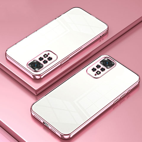 Silikon Schutzhülle Ultra Dünn Flexible Tasche Durchsichtig Transparent SY1 für Xiaomi Redmi Note 11 4G (2022) Rosegold