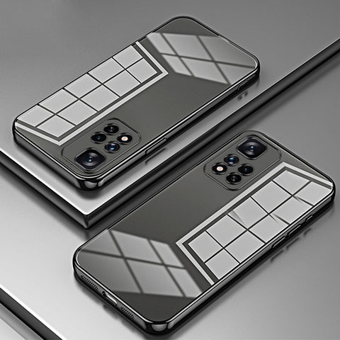 Silikon Schutzhülle Ultra Dünn Flexible Tasche Durchsichtig Transparent SY1 für Xiaomi Redmi Note 11 Pro 5G Schwarz