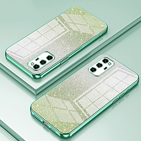 Silikon Schutzhülle Ultra Dünn Flexible Tasche Durchsichtig Transparent SY2 für Huawei Honor V30 Pro 5G Grün