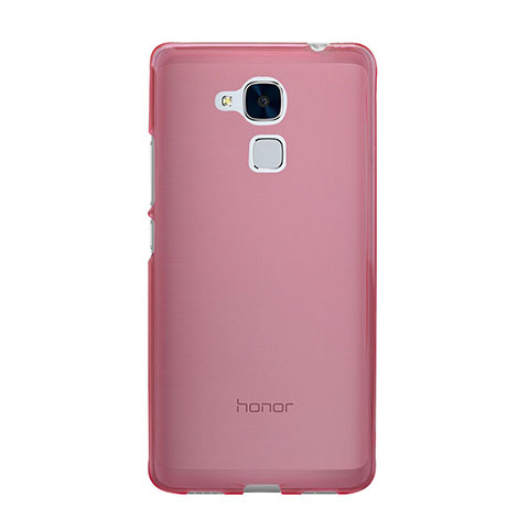 Silikon Schutzhülle Ultra Dünn Handyhülle Hülle Durchsichtig Transparent für Huawei GR5 Mini Rosa