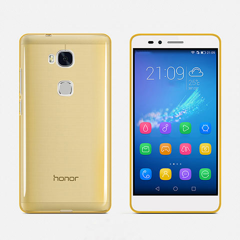 Silikon Schutzhülle Ultra Dünn Handyhülle Hülle Durchsichtig Transparent für Huawei Honor 5X Gold