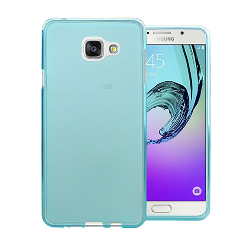 Silikon Schutzhülle Ultra Dünn Handyhülle Hülle Durchsichtig Transparent für Samsung Galaxy A5 (2016) SM-A510F Blau