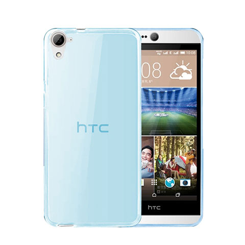 Silikon Schutzhülle Ultra Dünn Hülle Durchsichtig Transparent für HTC Desire 826 826T 826W Blau