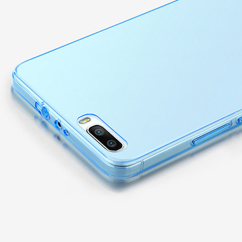 Silikon Schutzhülle Ultra Dünn Hülle Durchsichtig Transparent für Huawei Honor 6 Plus Blau