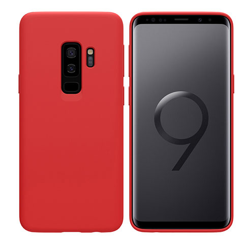 Silikon Schutzhülle Ultra Dünn Hülle S03 für Samsung Galaxy S9 Plus Rot