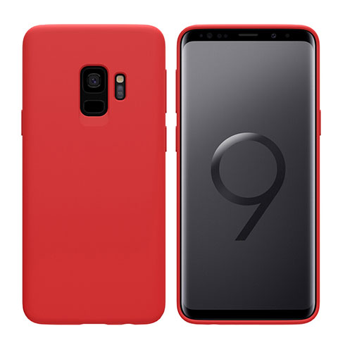 Silikon Schutzhülle Ultra Dünn Hülle S03 für Samsung Galaxy S9 Rot