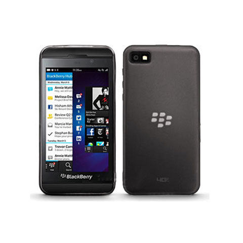 Silikon Schutzhülle Ultra Dünn Tasche Durchsichtig Transparent für Blackberry Z10 Grau