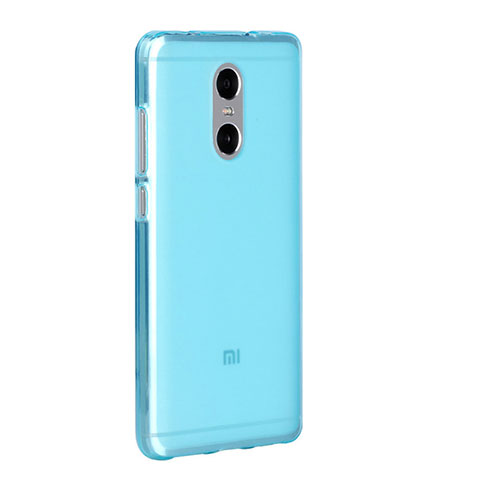 Silikon Schutzhülle Ultra Dünn Tasche Durchsichtig Transparent für Xiaomi Redmi Pro Blau