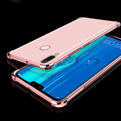 Silikon Schutzhülle Ultra Dünn Tasche Durchsichtig Transparent H01 für Huawei Enjoy 9 Plus Rosegold