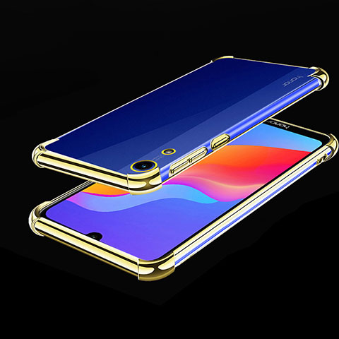 Silikon Schutzhülle Ultra Dünn Tasche Durchsichtig Transparent H01 für Huawei Honor 8A Gold