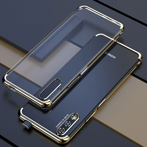 Silikon Schutzhülle Ultra Dünn Tasche Durchsichtig Transparent H01 für Huawei Honor 9X Gold