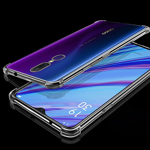 Silikon Schutzhülle Ultra Dünn Tasche Durchsichtig Transparent H01 für Oppo A9X Klar