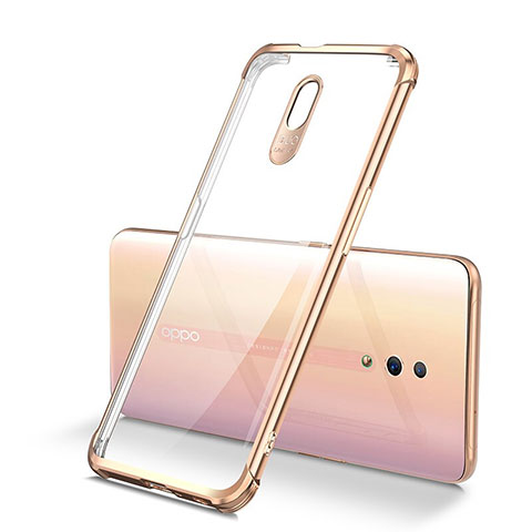 Silikon Schutzhülle Ultra Dünn Tasche Durchsichtig Transparent H01 für Oppo Reno Gold