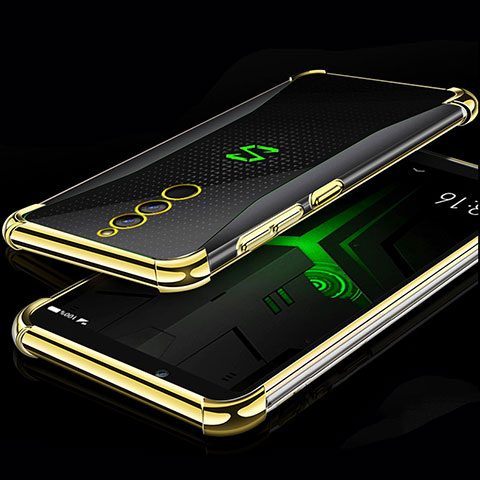 Silikon Schutzhülle Ultra Dünn Tasche Durchsichtig Transparent H01 für Xiaomi Black Shark Helo Gold