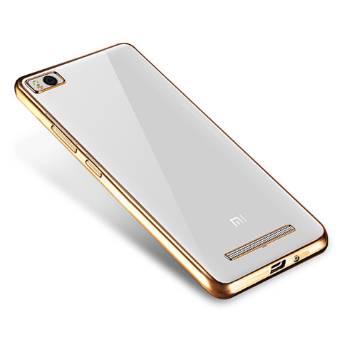 Silikon Schutzhülle Ultra Dünn Tasche Durchsichtig Transparent H01 für Xiaomi Mi 4C Gold