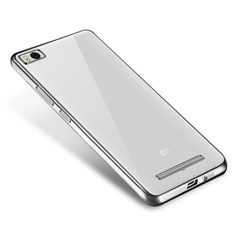 Silikon Schutzhülle Ultra Dünn Tasche Durchsichtig Transparent H01 für Xiaomi Mi 4i Silber