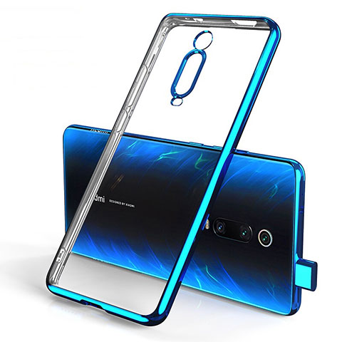 Silikon Schutzhülle Ultra Dünn Tasche Durchsichtig Transparent H01 für Xiaomi Mi 9T Blau