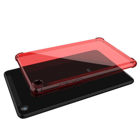 Silikon Schutzhülle Ultra Dünn Tasche Durchsichtig Transparent H01 für Xiaomi Mi Pad 4 Rot