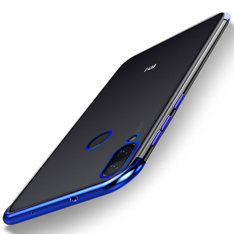 Silikon Schutzhülle Ultra Dünn Tasche Durchsichtig Transparent H01 für Xiaomi Mi Play 4G Blau