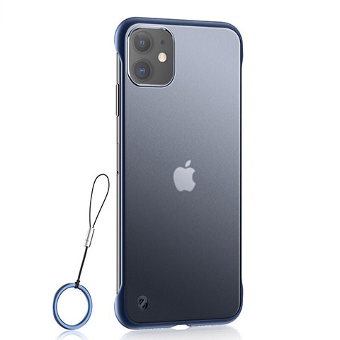 Silikon Schutzhülle Ultra Dünn Tasche Durchsichtig Transparent H02 für Apple iPhone 11 Blau