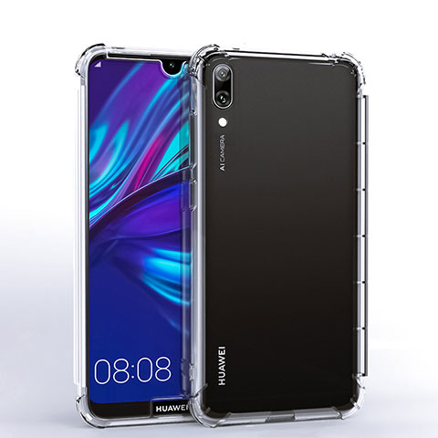 Silikon Schutzhülle Ultra Dünn Tasche Durchsichtig Transparent H02 für Huawei Enjoy 9 Klar