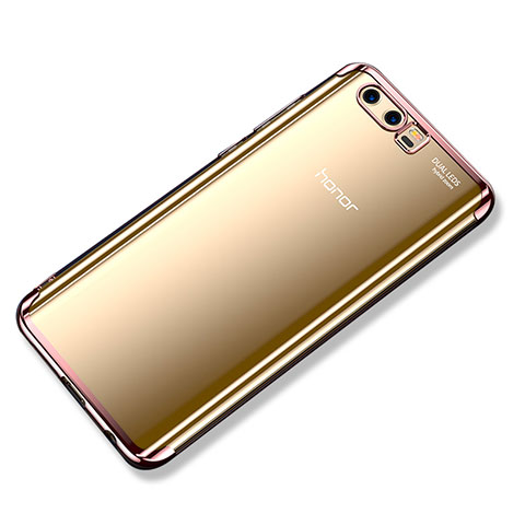 Silikon Schutzhülle Ultra Dünn Tasche Durchsichtig Transparent H02 für Huawei Honor 9 Premium Rosegold