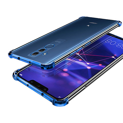 Silikon Schutzhülle Ultra Dünn Tasche Durchsichtig Transparent H02 für Huawei Maimang 7 Blau