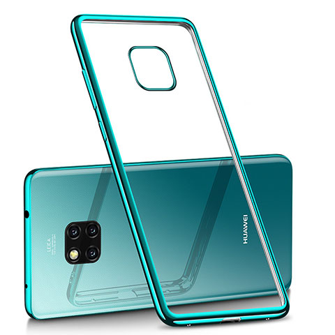 Silikon Schutzhülle Ultra Dünn Tasche Durchsichtig Transparent H02 für Huawei Mate 20 Pro Grün