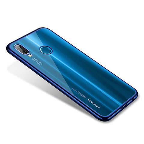 Silikon Schutzhülle Ultra Dünn Tasche Durchsichtig Transparent H02 für Huawei Nova 3e Blau