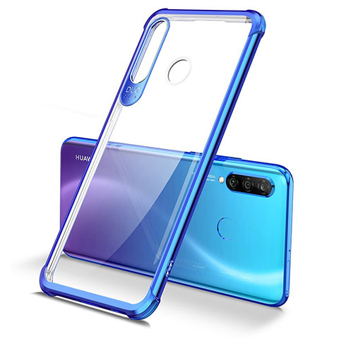 Silikon Schutzhülle Ultra Dünn Tasche Durchsichtig Transparent H02 für Huawei P30 Lite Blau