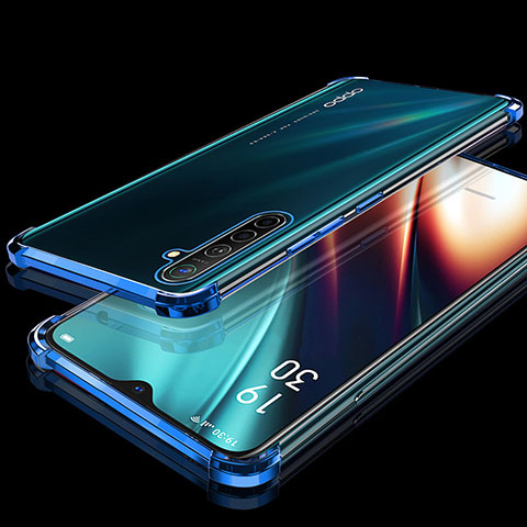 Silikon Schutzhülle Ultra Dünn Tasche Durchsichtig Transparent H02 für Oppo K5 Blau